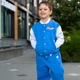 Бомбер дитячий унісекс з написом трикотаж Superkid Trendy Tot 03-01251 синій 104 см (4 роки) - изображение 5