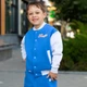 Бомбер дитячий унісекс з написом трикотаж Superkid Trendy Tot 03-01251 синій 104 см (4 роки) - изображение 6