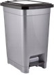 Kosz na śmieci Orion na pedał srebrny 25 l (8694064010963) - obraz 1
