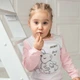 Дитяча піжама з довгим рукавом унісекс Trendy Tot 03-01408 рожевий 104 см (4 роки) - изображение 6