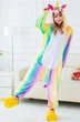Пижама кигуруми Радужный единорог Разноцветный Kigurumi 0024 S (149-159 см) - зображення 2
