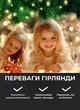 Светодиодная гирлянда роса для елки от сети с пультом 50 м GarlandoPro 500 led светодиодов капля белый провод Белый - изображение 6