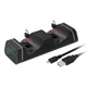 Двойная зарядная dock станция DOBE подставка для двух геймпадов Microsoft Xbox Series S,X / DualSense Sony PlayStation PS5 (PS5 / PS5 Digital Edition) / Nintendo Switch c LED индикаторами статуса зарядки - изображение 4