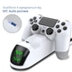 Подвійна зарядна dock станція BEBONCOOL підставка для двох контролерів Dualshock 4 PS4 PRO / PS4 Slim / PS4 Fat c LED індикаторами статусу зарядки геймпада - зображення 5