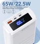 УМБ Power Bank REMAX 65W 40000 mAh з PD/QC/два Type-C/USB-A та зарядний кабель 65W для ноутбуку, телефону, зовнішній акумулятор, повербанк - зображення 1