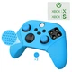 Силіконовий захисний синій чохол-кейс DOBE для геймпаду Microsoft Wireless Controller консолі Xbox Series S | X, дві накладки на стіки (thumb grips) - зображення 1