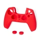 Силиконовый защитный красный чехол и накладки на стики (thumb grips) DOBE для геймпада DualSense консоли Sony PlayStation 5 (PS5 / PS5 Digital Edition) - изображение 3