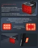 Комплект велосипедного света (2 шт): LED передняя фара на руль + Светодиодный задний фонарь-мигалка на раму велосипеда - изображение 5