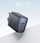 Мережевий зарядний пристрій Mcdodo 30W: два USB Type-C / USB-A для телефону, планшета, MacBook Air (випущений у 2022 році або пізніше) з підтримкою протоколів швидкої зарядки (PPS, PD 3.0, QC 4.0, AFC, FCP) / Блок живлення / Цифровий дисплей - зображення 1