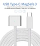 Зарядний кабель USB Type-C / MagSafe 3 PD (200 см) 67W|96W|140W для Apple MacBook Air (випущений у 2022 році або пізніше) / 14'' MacBook Pro (випущений у 2021 році або пізніше) / 16'' MacBook Pro (випущений у 2021 році або пізніше) - зображення 1