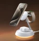 Беспроводная магнитная зарядная док станция 3в1 Mcdodo 22.5W для iPhone с поддержкой MagSafe / часов Apple Watch / наушников AirPods с MagSafe / Лампа-ночник - изображение 1