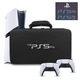 Дорожная сумка-кейс для переноски игровой консоли-приставки PlayStation: PS5 Pro Digital Edition / PS5 Pro + Disk Drive | два геймпада DualSense | наушники Sony PS5 Pulse 3D | зарядная станция-пульт-кабеля | водонепроницаемый материал - изображение 1