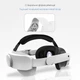 Ремінець із кріпленням для голови Head Strap для VR окулярів віртуальної реальності Meta Oculus Quest 3 | Skin Friendly матеріали: м'яка накладка на голову та задня частина - зображення 3