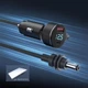 Автомобильное зарядное устройство USB-C (35W) / USB-A (30W) в прикуриватель (12-24V) + Кабель DC connector 20W-180W PD длиною в 3м для спутниковой системы Starlink Mini / Старлинк Мини / Водонепроницаемый - изображение 1
