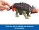 Динозавр Анкилозаврс Мир юрского периода Jurassic World Rebirth Wild Roar Ankylosaurus Dinosaur Mattel (JGB90) - изображение 3