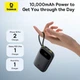 Павербанк 10000mAh 45W Baseus EnerFill FC31 QPow 3 (E0028C00) УМБ с быстрой зарядкой, LED-дисплеем, 2 встроенными кабелями Type-C/Lightning и портами USB/Type-C Портативный внешний аккумулятор для телефона/ноутбука, Черный - изображение 6