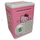 Дитяча скарбничка сейф Hello Kitty з відбитком пальця, кодовий замок, купюроприймач для паперових грошей монет - зображення 6