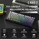 Ігрова механічна клавіатура ATTACK SHARK X85 Gradien black (Moonlit night) - изображение 8