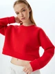 Свитшот женский Koton 5WAK10081NK XS Красный (8684289021738) - изображение 4