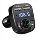 FM-модулятор трансмітер в машину з Bluetooth X8 і швидкою зарядкою ФМ модулятор - изображение 1