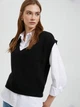 Жилет женский Koton 4WAK20009HT XS Черный (8683355536794) - изображение 4