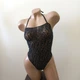 Боді сексуальний зі стразами Honey Fashion Accessories One size чорний (1145) - зображення 4