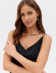 Колье чокер тройное многослойное Fashion Jewerly переплетенные цепи масивное бижутерия золотистый цвет (SVS) - изображение 6