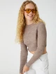 Джемпер женский Koton 3WAK90067HT XS Светло-коричневый (8683351537641) - изображение 3