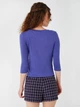 Лонгслив женский Koton 3WAL10084IK S Синий (8683353117612) - изображение 2