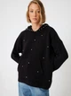 Джемпер женский Koton 5WAK90031HT M Черный (8684288163330) - изображение 4