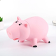 Копилка детская Свинка ярко розовая пластиковая Piggly bank - изображение 2