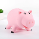 Копилка детская Свинка ярко розовая пластиковая Piggly bank - изображение 3