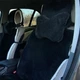 Автомобильные подушки на подголовник Runa из эко-меха в салон автомобиля черные 2 шт (500-2-P) - изображение 7