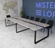 Стіл для переговорів Mister Loft Аскольд Glass Line 300*110 на 10-12 осіб Бетон - Чорний (55860023) - изображение 2