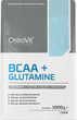Дієтична добавка OstroVit BCAA + Глутамін Лимонний смак 1000 г (5903933917672) - зображення 1