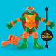 Набір Hasbro Play-Doh Teenage Mutant Ninja Turtle Slice and Blast Pizza G1829 (5010996330154) - зображення 9