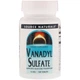 Минералы Source Naturals Ванадил Сульфат 10 мг 100 таблеток - изображение 1