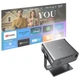 Проектор HOCO DT5 Smart electric focus projector Android version 1920x1080 Grey (6942007656290) - зображення 4