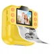 Детская цифровая фото-видео камера HOCO Dual camera children printing camera DV211, 2.0 ips screen, 1080p video, 20MP, 1300mAh, yellow - изображение 1