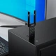 Роутер маршрутизатор Hoco HI34 external dual antenna wireless network card WiFi6 2.4G/5G 600Mbs Black - зображення 7