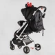 Коляска прогулочная детская JOY "Elegans" (A-12295) черная - изображение 5