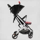 Коляска прогулочная детская JOY "Elegans" (A-12295) черная - изображение 3
