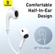Наушники Type-C с микрофоном проводные Baseus Encok CZ17 Semi-In-Ear Wired Earphones (Type-C, DAC, 1.1 m). White - изображение 8