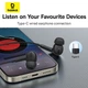 Наушники Type-C с микрофоном проводные Baseus Enock In-Ear Noise Isolation (Type-C, DAC, 1.1 m). Black - изображение 8