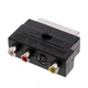Переходник Alitek SCART - S-Video, 3xRCA (M/F) Адаптер 3xRCA S-видео композит (48896) - изображение 1