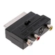 Переходник Alitek SCART - S-Video, 3xRCA (M/F) Адаптер 3xRCA S-видео композит (48896) - изображение 2
