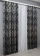 Комплект готових штор VR-Textil Мармур Al-7 № 1461ш Сірий з чорним і какао 150х290 см 2 шт (33-0328) - зображення 4
