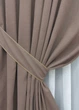 Комплект готовых штор VR-Textil Микровелюр Petek № 1825ш Какао 150х290 см 2 шт (33-0811) - изображение 5
