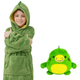 Детский плед-толстовка Huggle Hoodie «Лесное приключение» (зелёный) рост 140см — уютный плед-худи 3 в 1 для игр и отдыха - изображение 3