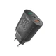 Адаптер питания Yoki Led Series YK-20PD+QC 20W для смартфонов и техники с быстрой зарядкой Quick Charge 3.0/PD и двойным портом USB+type C Черный - изображение 1